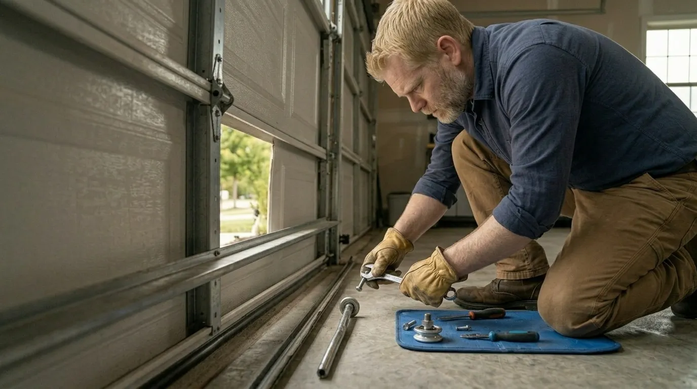 Garage door repair work in Oklahoma City, OK